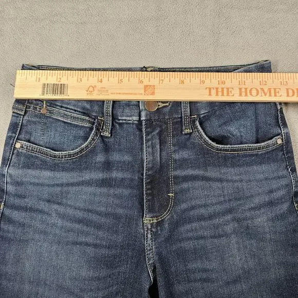 Wrangler Bespoke Bootcut Jeans 27x32.5 High Rise Lacey Jean Comfort Denim Dark - Picture 11 of 14
